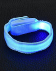 Cool Bright Reflective Led Light Arm Armband Strap Safety Belt For Night Running-Footprints Store-Blue-Bargain Bait Box