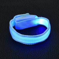 Cool Bright Reflective Led Light Arm Armband Strap Safety Belt For Night Running-Footprints Store-Blue-Bargain Bait Box