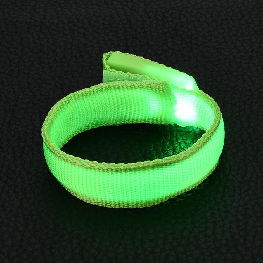 Cool Bright Reflective Led Light Arm Armband Strap Safety Belt For Night Running-Footprints Store-Red-Bargain Bait Box