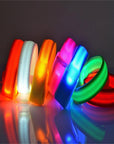 Cool Bright Reflective Led Light Arm Armband Strap Safety Belt For Night Running-Footprints Store-Red-Bargain Bait Box