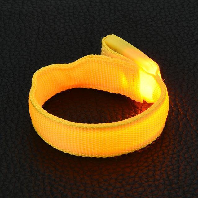 Cool Bright Reflective Led Light Arm Armband Strap Safety Belt For Night Running-Footprints Store-Yellow-Bargain Bait Box