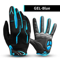 Coolchange Cycling Gloves Full Finger Thermal Gel Bike Sport Windproof Touch-CoolChange Spain Store-GEL Blue-M-Bargain Bait Box