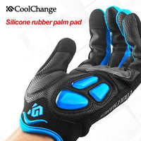 Coolchange Cycling Gloves Full Finger Thermal Gel Bike Sport Windproof Touch-CoolChange Spain Store-GEL Red-M-Bargain Bait Box