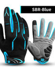 Coolchange Cycling Gloves Full Finger Thermal Gel Bike Sport Windproof Touch-CoolChange Spain Store-SBR Blue-M-Bargain Bait Box