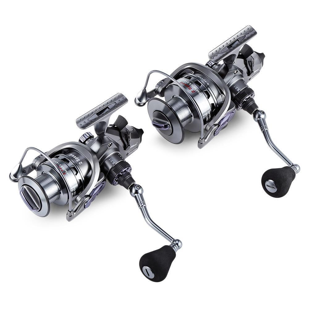 Coonor 10 + 1Bb Double Gear Ratio 6.3:1 4.3:1 Spinning Fishing Reel With Metal-Spinning Reels-Bike-Lover&#39;s Equipment Store-4000 Series-Bargain Bait Box