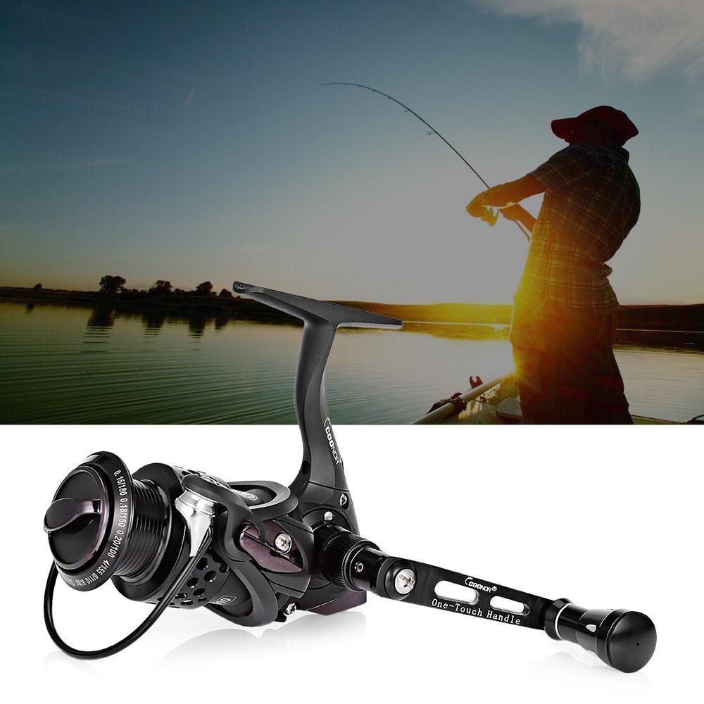 Coonor 5.5:1 Spinning Reel Fishing Reels11+1Bb Wheel Left/Right Handle Metal-Spinning Reels-Shenzhen Outdoor Fishing Tools Store-2000 Series-Bargain Bait Box