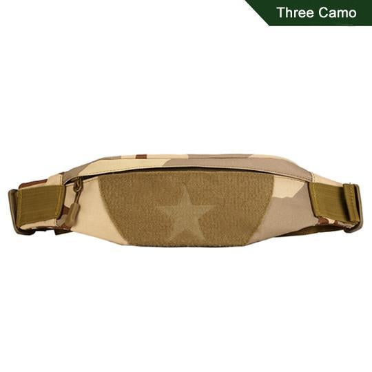 Cordura Motorcycle Tactical Waist Bag Camping Belt Pocket Nylon Camo Military-Bags-Bargain Bait Box-Three Camo-Other-Bargain Bait Box