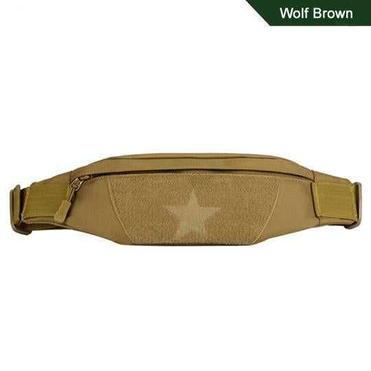 Cordura Motorcycle Tactical Waist Bag Camping Belt Pocket Nylon Camo Military-Bags-Bargain Bait Box-Wolf Brown-Other-Bargain Bait Box