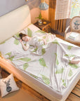 Cotton Envelope Type Sleeping Bag Outdoor Travel Trip Hotel Camping Hiking-Yunhua Shen's store-L-Bargain Bait Box