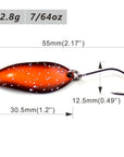 Countbass Casting Spoon Size 30.5X12.5Mm, 2.8G 7/64Oz Freshwater Salmon Trout-countbass Fishing Tackles Store-01-Bargain Bait Box