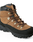 Cqb Hiking Boots Men Middle Heel Real Leather Trekking Outdoor Shoes Trail-C.Q.B Official Store-brown-5-Bargain Bait Box