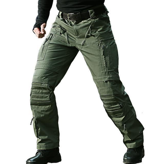 Cqb Outdoor Pants Men Tactical Multi Pocket Water Repellent Wear-Resisting-C.Q.B Official Store-Army Green-S-Bargain Bait Box