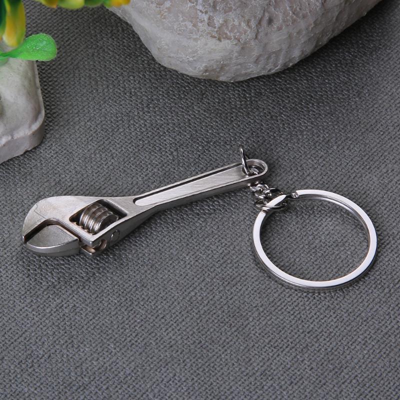 Creative Tool Zinc Alloy Silver Plated Changeable Spanner Keychain Adjustable-Traveling Light123-Bargain Bait Box