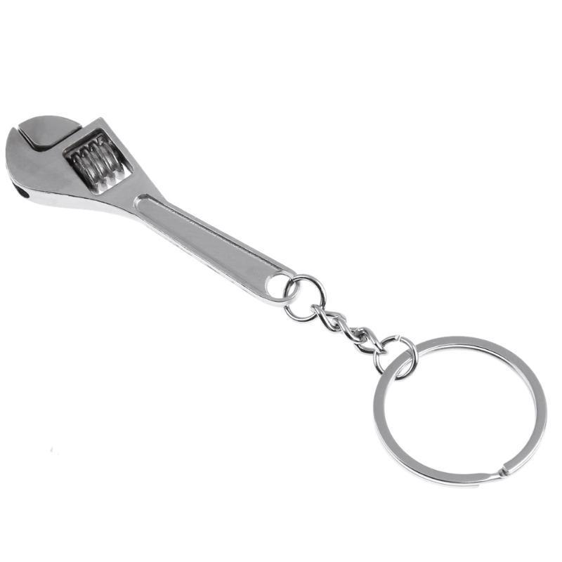 Creative Tool Zinc Alloy Silver Plated Changeable Spanner Keychain Adjustable-Traveling Light123-Bargain Bait Box
