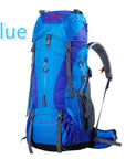 Creeper 60+5L Professional Waterproof Rucksack Internal Frame Climbing Camping-Creepers Outdoor Store-Blue-Bargain Bait Box