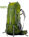 Creeper 60+5L Professional Waterproof Rucksack Internal Frame Climbing Camping-Creepers Outdoor Store-Green-Bargain Bait Box