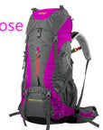 Creeper 60+5L Professional Waterproof Rucksack Internal Frame Climbing Camping-Creepers Outdoor Store-Rose Red-Bargain Bait Box