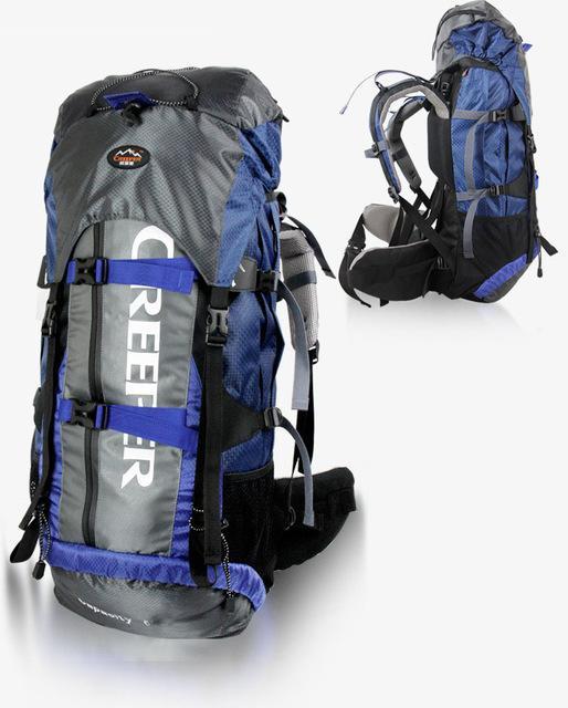 Creeper Camping Bag Professional Waterproof Rucksack Internal Frame Climbing-Gocamp-blue-Bargain Bait Box