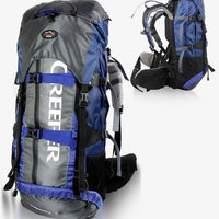 Creeper Camping Bag Professional Waterproof Rucksack Internal Frame Climbing-Gocamp-blue-Bargain Bait Box