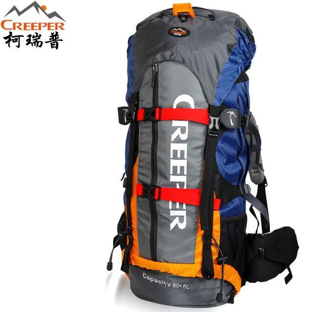 Creeper Camping Bag Professional Waterproof Rucksack Internal Frame Climbing-Gocamp-orange-Bargain Bait Box