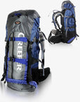 Creeper Camping Bag Waterproof Rucksack Internal Frame Climbing Camping Backpack-Backpacks-Bargain Bait Box-blue-50 - 70L-Bargain Bait Box