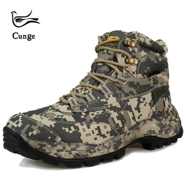 Cungel Hiking Shoes Professional Waterproof Hiking Boots Breathable Travel Shoes-Hiking Shoes-Cunge 2 Store-LOW-KHAKI-7.5-Bargain Bait Box