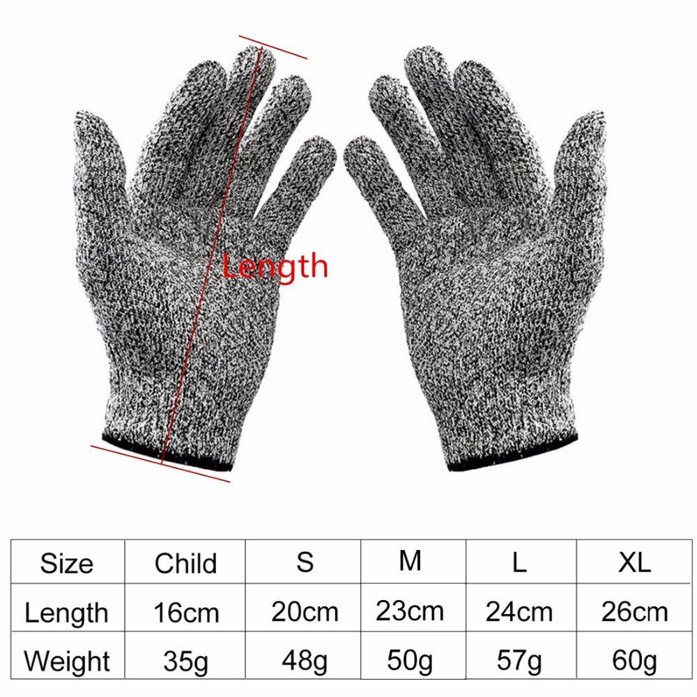 Cut-Resistant Anti-Knife Glove Chain Saw Safty Gloves Level 5 Protection Hunting-Live Beautiful-For Kids-Bargain Bait Box