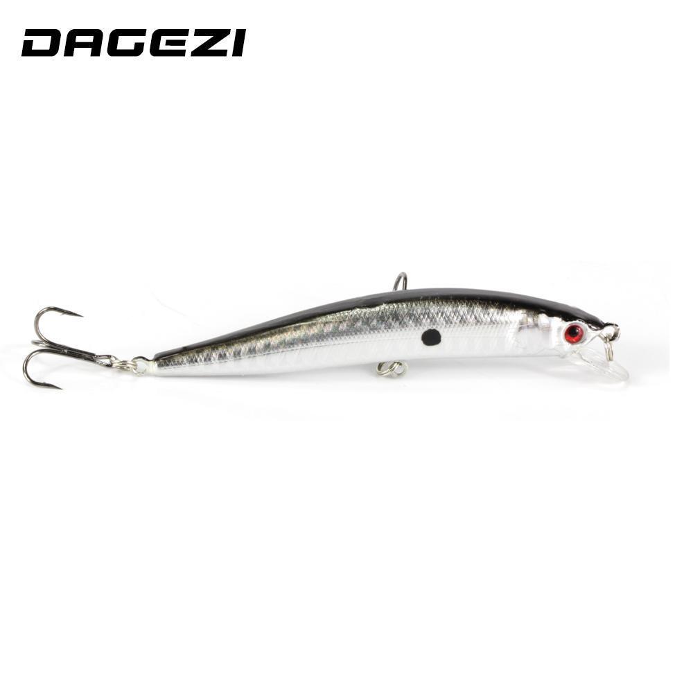 Dagezi 10Pcs/Lot 9Cm 8.5 G Fishing Lure Minnow Hard Bait With 2 Fishing Hooks-DAGEZI Store-Bargain Bait Box