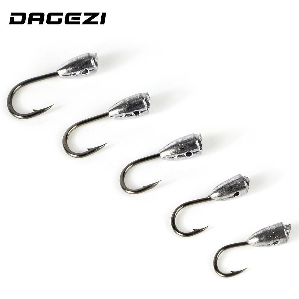 Dagezi 10Pcs/Lot Jig Head Hook 3G/4G/5G/6G/7G Lead Head Hook Jig Baits Fishing-DAGEZI Store-3-Bargain Bait Box