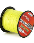 Dagezi 20-90Lb Braided Fishing Lines With Gift 4 Strand 300M Super Strong-DAGEZI Store-Yellow-0.6-Bargain Bait Box