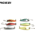 Dagezi 30Pcs/Lot Metal Lure Fishing Bait Spoon Lures 3G Fishing Lure 6 Colors-DAGEZI Store-Bargain Bait Box