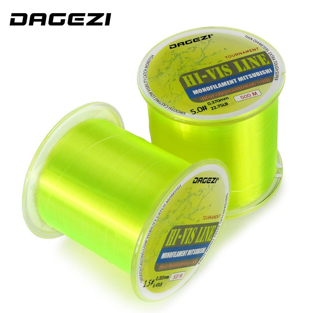 Dagezi 500M Hi-Vis Monofilament Fishing Line 5-30Lb Test Professional Fishing-DAGEZI Store-1.0-Bargain Bait Box