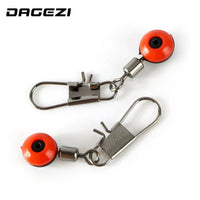 Dagezi 50Pcs/Lot Space Beans Fishing Connector Float Connector Rolling Swivel-DAGEZI Store-Bargain Bait Box