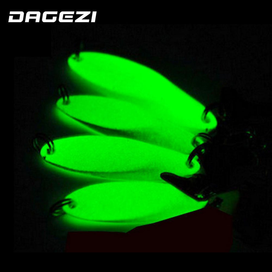 Dagezi Hard Metal Hard Lure Luminous Minnow Popper Crank Bait Metal Sequins-DAGEZI Store-28g-Bargain Bait Box