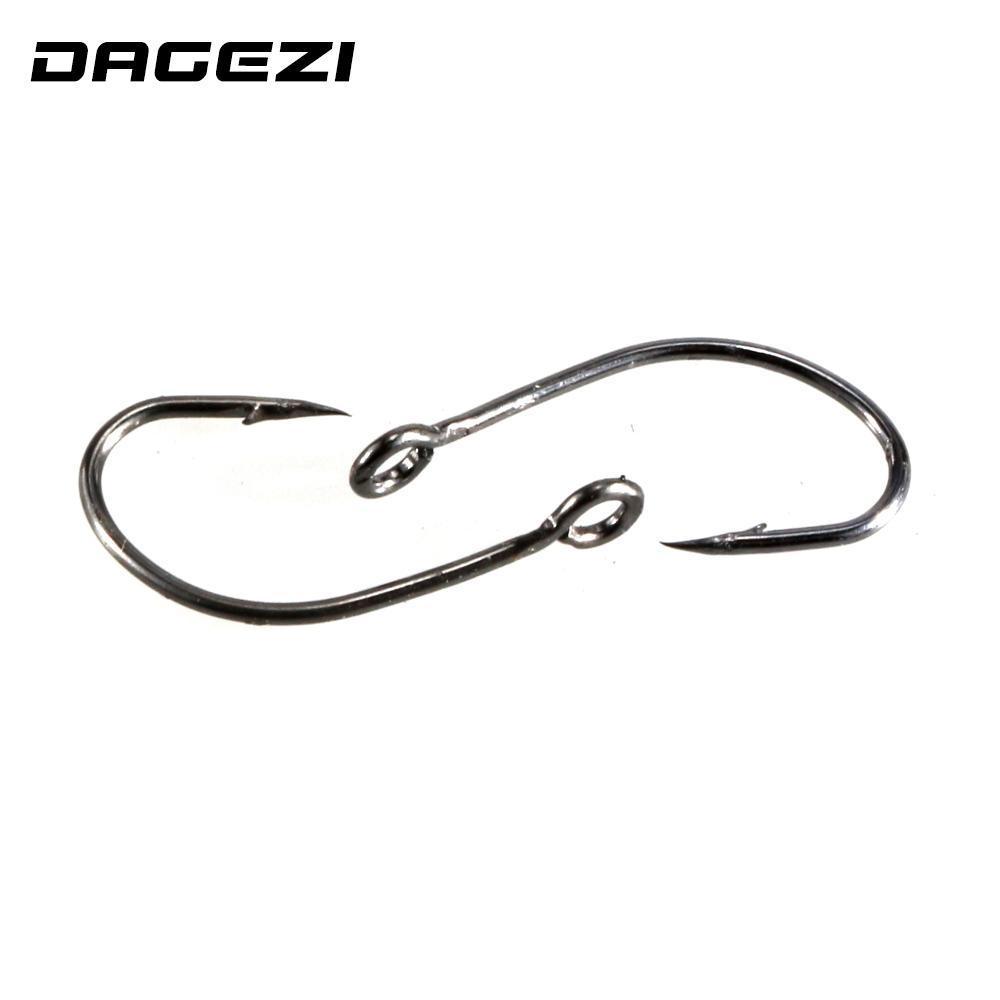 Dagezi High Carbon Steel Fishing Hook 100Pcs/Lot 