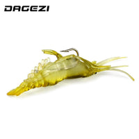Dagezi Soft Artificial Shrimp Baits 50Pcs Soft Shrimp Lure 4Cm Shrimp Soft Baits-DAGEZI Store-Bargain Bait Box