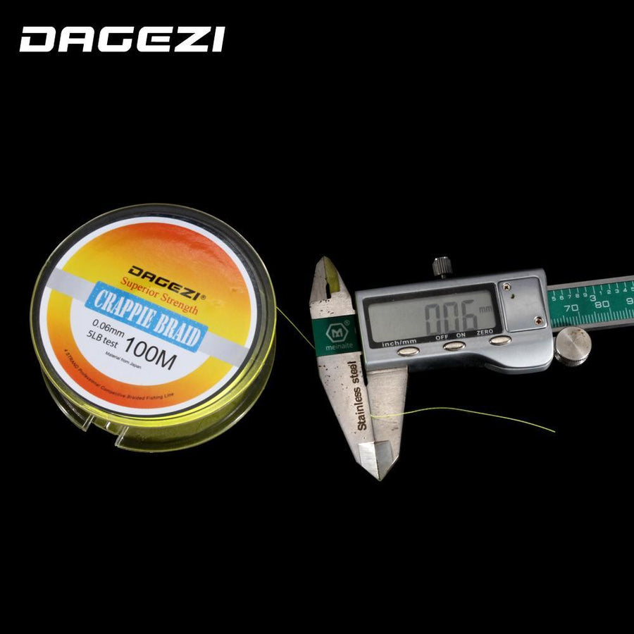 Dagezi Super Thin 0.06Mm 5Lb Test Crapple Braid Fishing Lines Multifilament Pe-DAGEZI Store-Bargain Bait Box