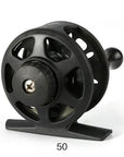 Dagezi Ultra-Light 3 Size Ice Fishing Reel Black Plastic Fishing Wheel 1Bb Ratio-Fly Fishing Reels-Bargain Bait Box-50-Bargain Bait Box