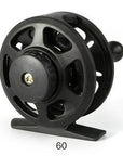 Dagezi Ultra-Light 3 Size Ice Fishing Reel Black Plastic Fishing Wheel 1Bb Ratio-Fly Fishing Reels-Bargain Bait Box-60-Bargain Bait Box