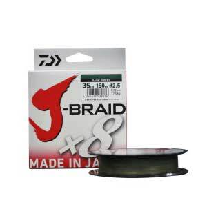 Daiwa J-Braid 8 Braind Fishing Line 150M Made In Japan Pe Fishing Line-There is always a suitable for you-Green-1.0-Bargain Bait Box
