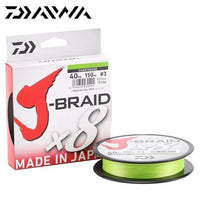 Daiwa J-Braid 8A 150M Original Green/Grass Green Color 8 Braided Fishing Line-iLures Fishing Tackle Store-Light Green-0.6-Bargain Bait Box
