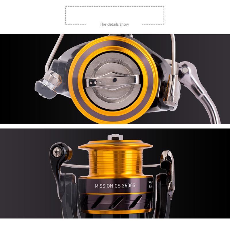 Daiwa Mission Cs S 100% Original Spinning Fishing Reel 2000S 2500S 3000S 4000S-Spinning Reels-Shop3616064 Store-2000 Series-Bargain Bait Box