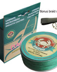 Daoud Superpower Braided Fishing Line 8 Strands 300M (327 Yards) Abrasion-fishers zone-Green-0.8-Bargain Bait Box