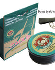 Daoud Superpower Braided Fishing Line 8 Strands 300M (327 Yards) Abrasion-fishers zone-Yellow-0.8-Bargain Bait Box