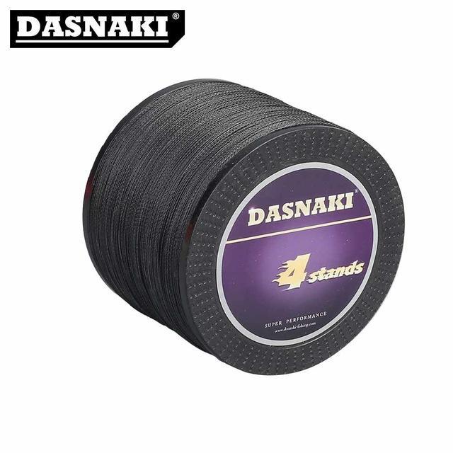 Dasnaki Fishing Line 4 Strands 300 Meters Multifilament Pe Braided High Strength-There is always a suitable for you-Black-1.0-Bargain Bait Box