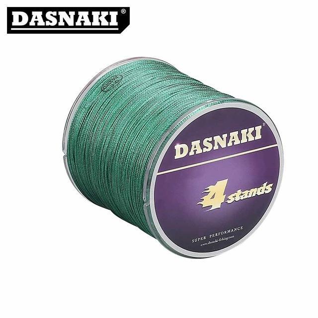 Dasnaki Fishing Line 4 Strands 300 Meters Multifilament Pe Braided High Strength-There is always a suitable for you-Green-1.0-Bargain Bait Box