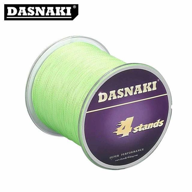 Dasnaki Fishing Line 4 Strands 300 Meters Multifilament Pe Braided High Strength-There is always a suitable for you-Light green-1.0-Bargain Bait Box