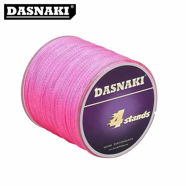 Dasnaki Fishing Line 4 Strands 300 Meters Multifilament Pe Braided High Strength-There is always a suitable for you-Pink-1.0-Bargain Bait Box