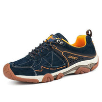 Dekabr Men Outdoor Hiking Shoes Breathable Suede Leather Sports Hiking Shoes-ZIMNIE Sneakers Store-Dark Blue-6.5-Bargain Bait Box