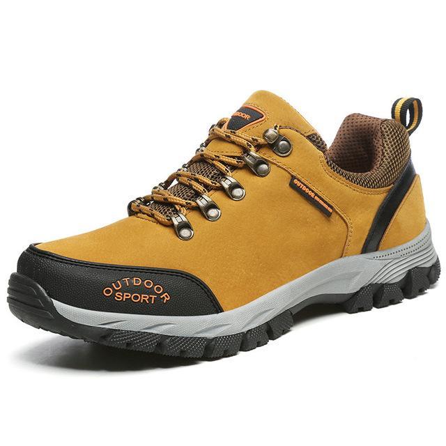Dekabr Men&#39;S Waterproof Hiking Shoes Cushioning Antislip Climbing Shoes Trekking-ZIMNIE Sneakers Store-Brown-7-Bargain Bait Box